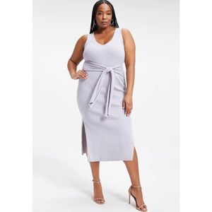 NWOT Good American belted body dress